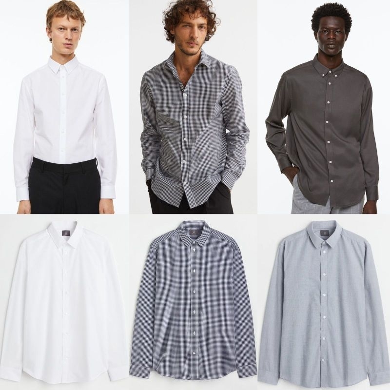 Hm basic longsleeved shirt for Man