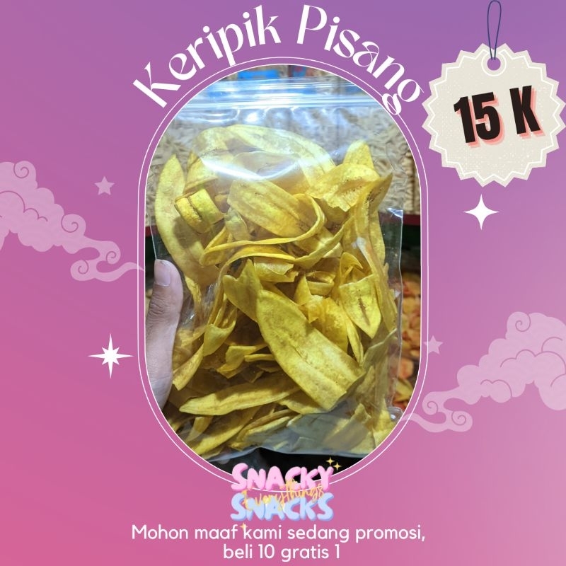 

KERIPIK PISANG / SNACK / CEMILAN / JAJANAN / JAJANAN KEKINIAN / SNACK MURAH