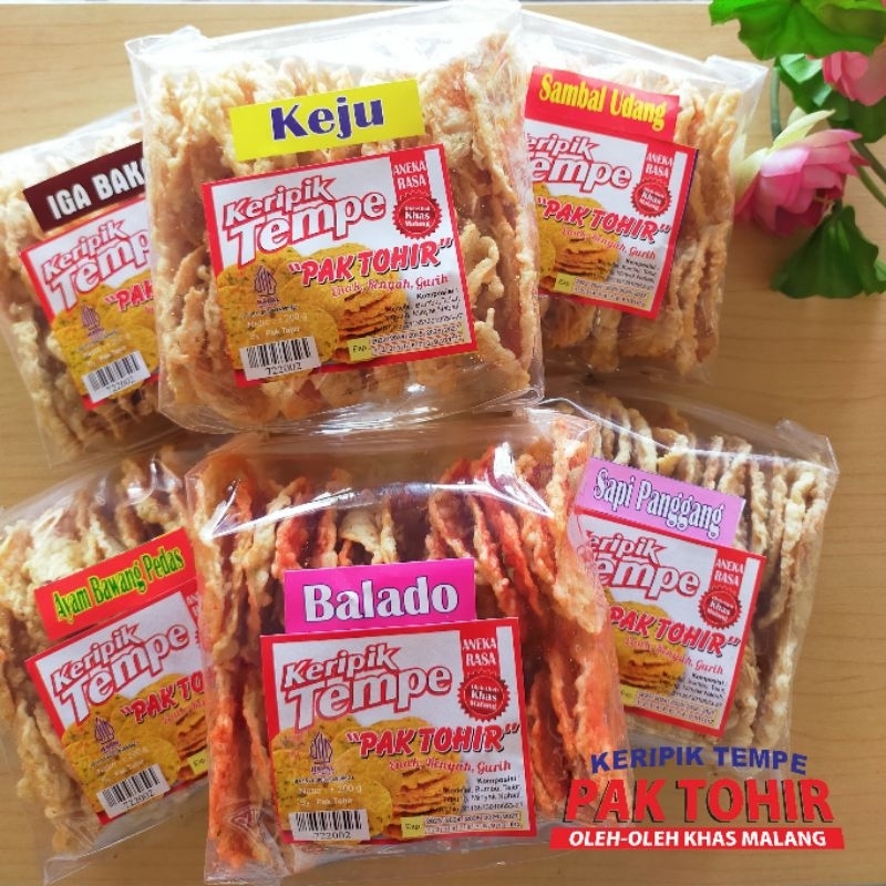 

Makanan Ringan Keripik kripik tempe rasa Pak Tohir 200gr