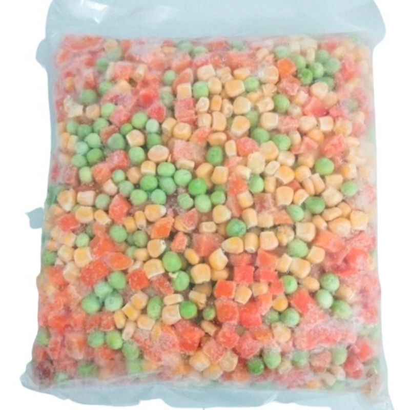 

Frozen Mix Veggie 3 ways (jagung ,kacang polong, wortel) 1kg