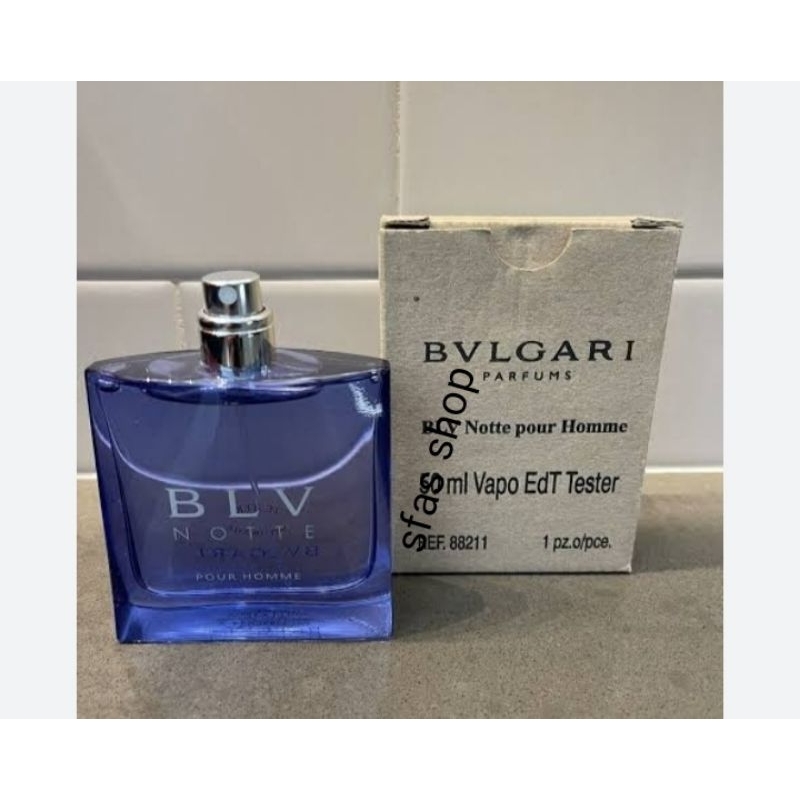 BVLGARI BLV Notte pour Homme 100 ml Eau De Toilette tester