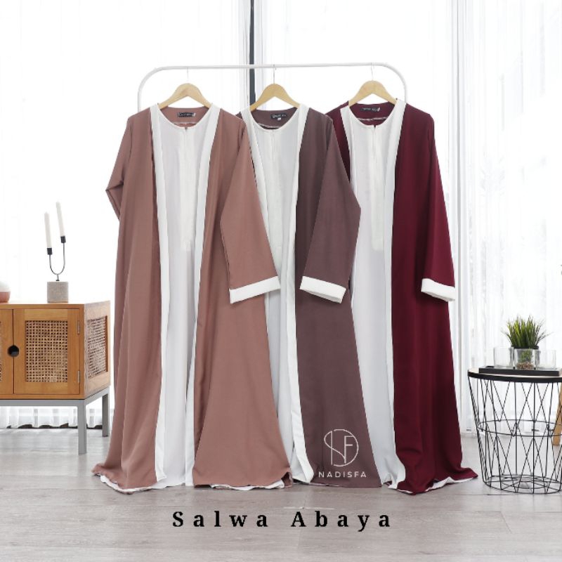 WHITE SALWA ABAYA