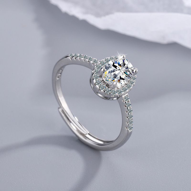 Cincin Silver Wanita Korea Zirkonium S925