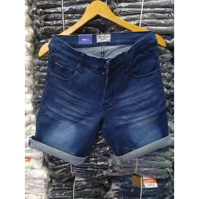 Celana Pendek Jeans Pria, Celana Pendek Pria Stretch