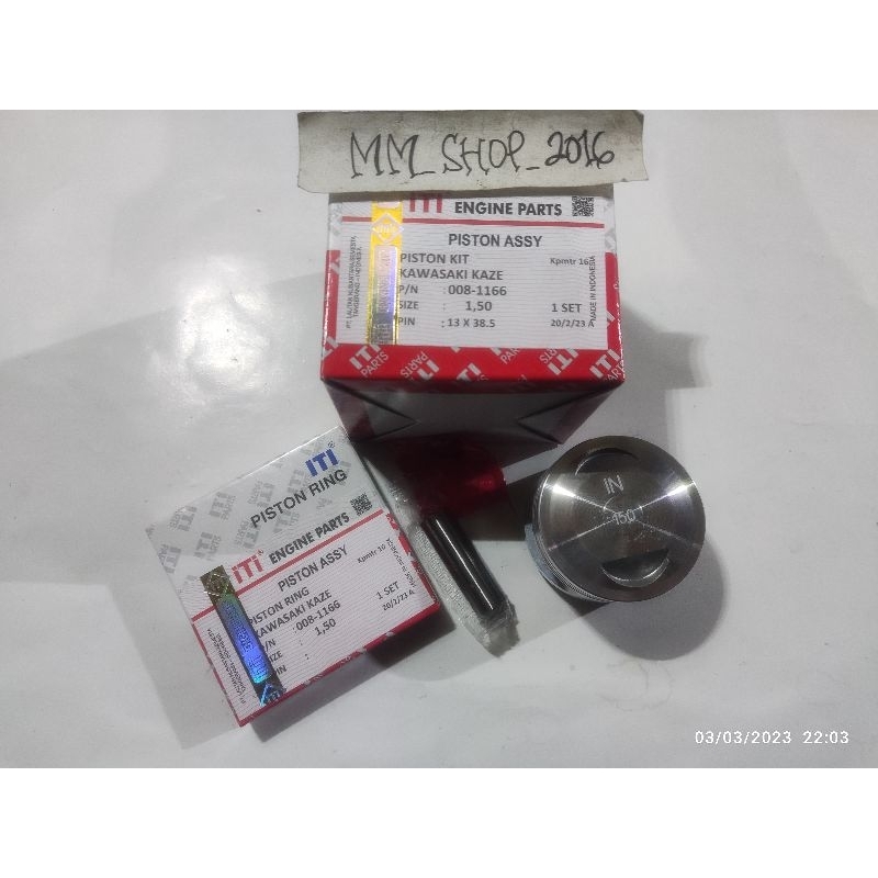 piston kit kaze iti oversize std 50 100