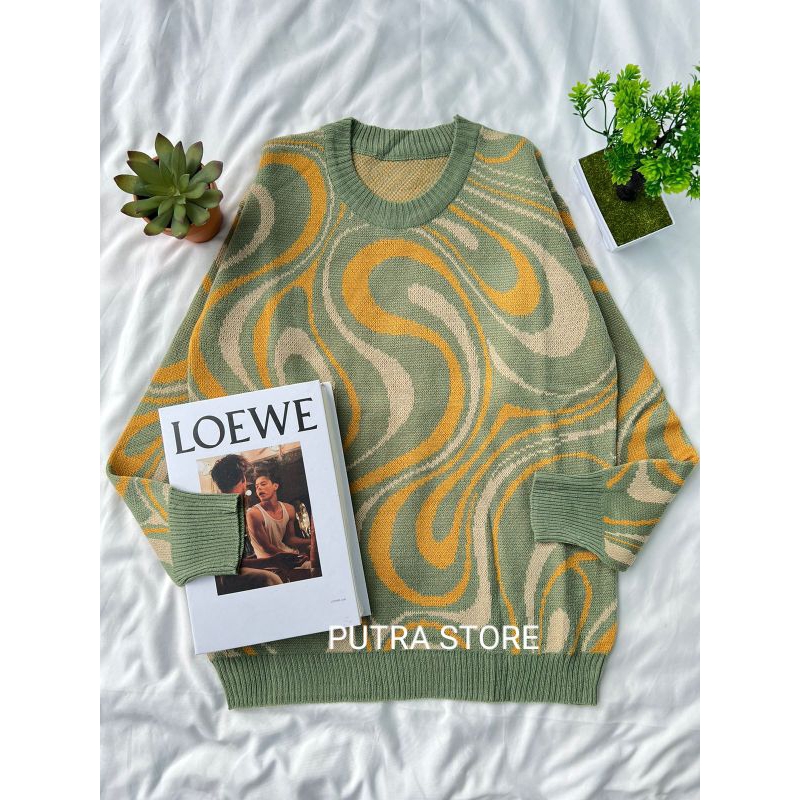 TARI BLOUSE SWEATER RAJUT WANITA//ATASAN WANITA