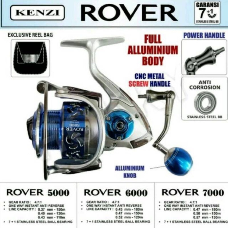 REEL SPINNING KENZI ROVER 5000
