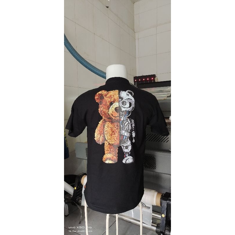 KAOS ROBOT BEAR KEREN COMBET 20S SABLON DTF