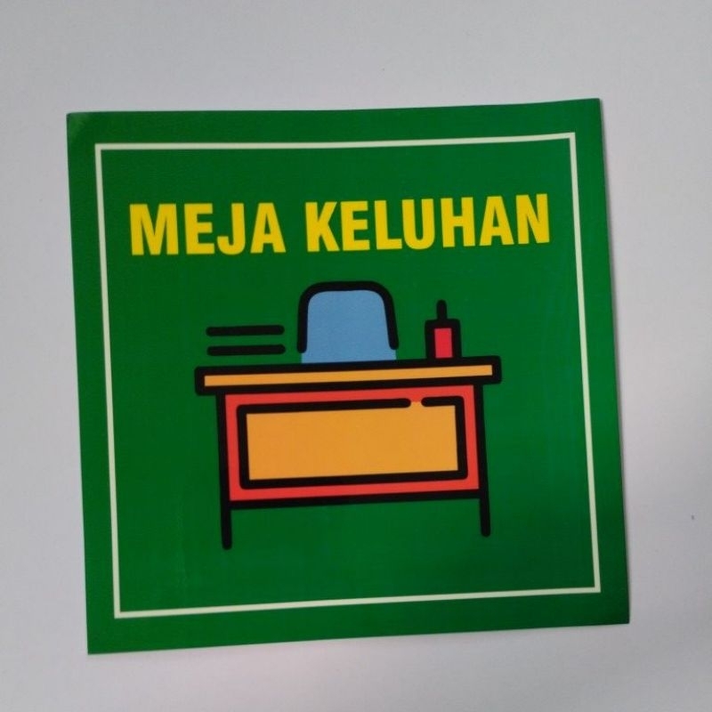 Stiker MEJA KELUHAN