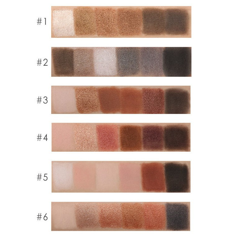 FOCALLURE 6 Colors Nude / Smoky Eyeshadow Palette