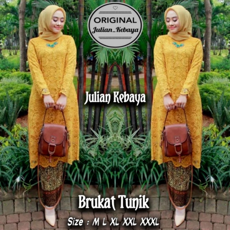 KEBAYA BROKAT TUNIK MODERN / SET TUNIK BRUKAT MUSLIM / SETELAN KEBAYA BRUKAT JUMBO / KEBAYA WISUDA