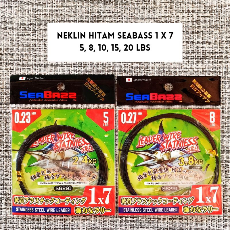 NEKLIN SEABASS HITAM 1x7