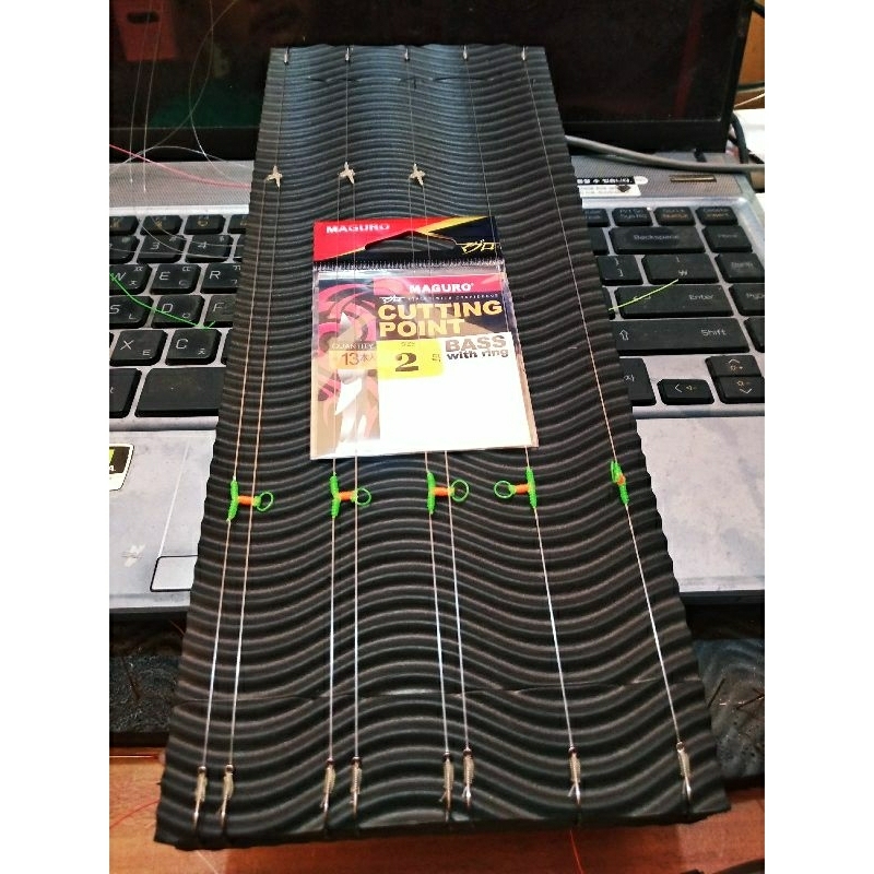 rangkaian kail MAGURO siap pakai lomba R2/R3/R4 segala ikan mas dll