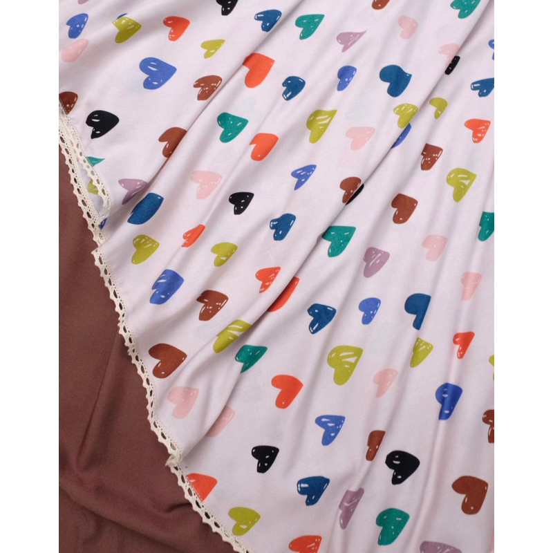 MUKENA RAYON YASEEN - MOTIF BROWN LOVELY