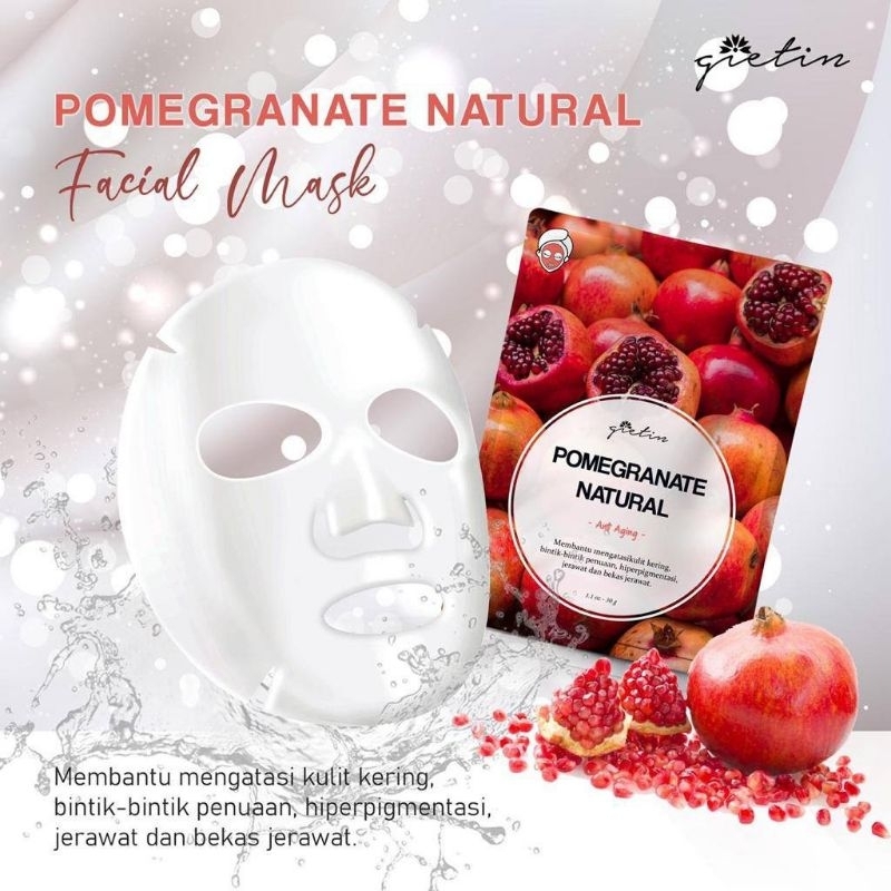 `ღ´ PHINKL `ღ Gietin Sheet mask melembabkan wajah dan mengandung esenses