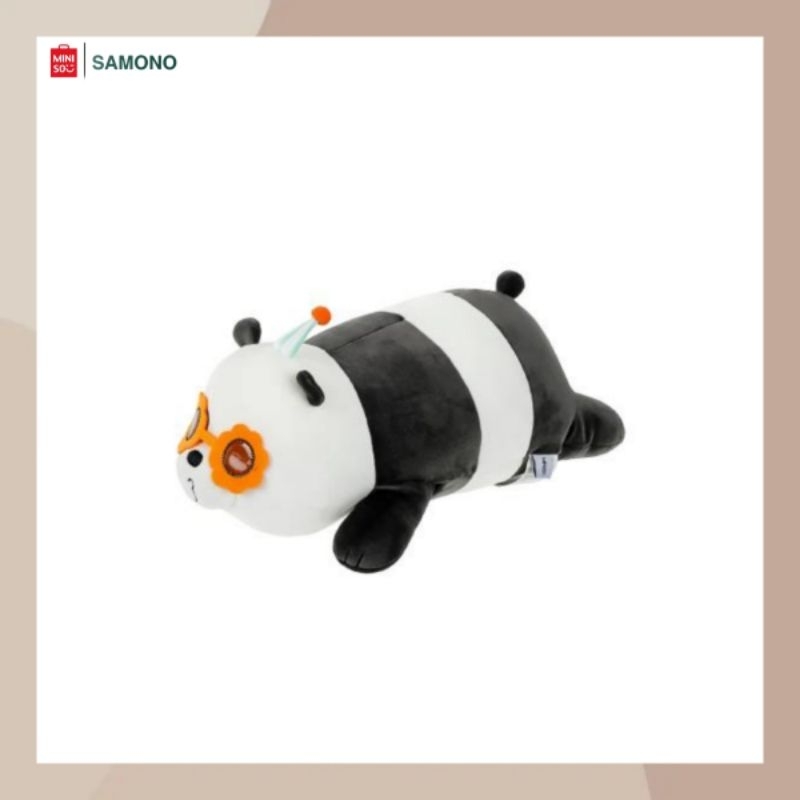 MINISO WE BARE BEARS LYING PLUSH TOY (PANDA) | BONEKA