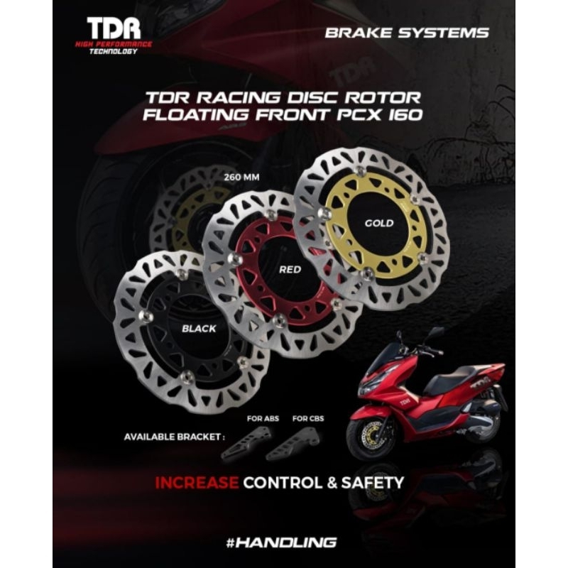 Piringan Cakram Depan Floating Honda PCX 160 ABS TDR 260 Mm