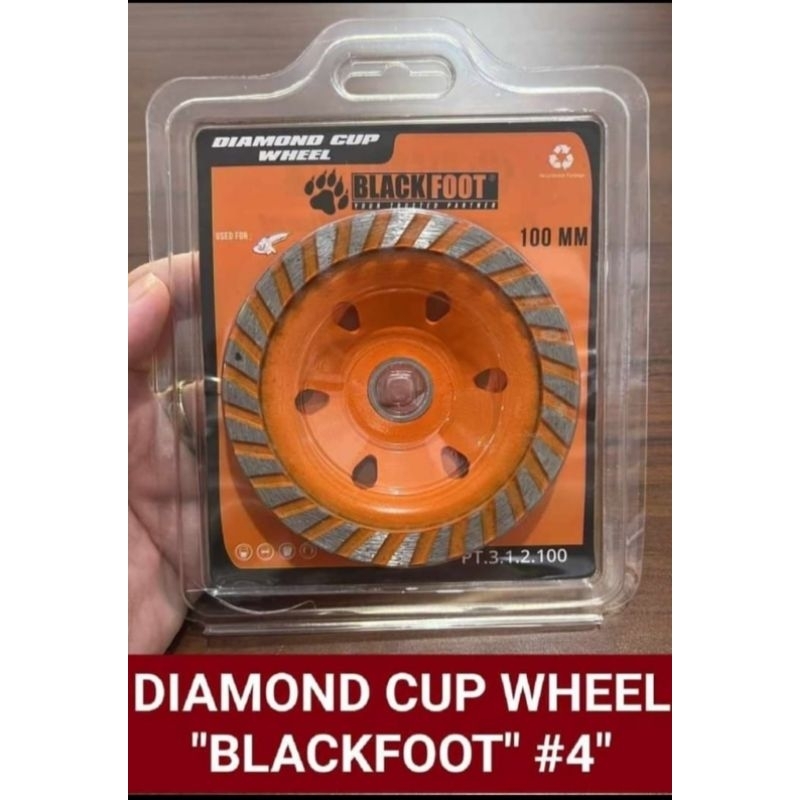BLACKFOOT DIAMOND CUP WHEEL 4" MATA GERINDA POLES BETON GRANIT