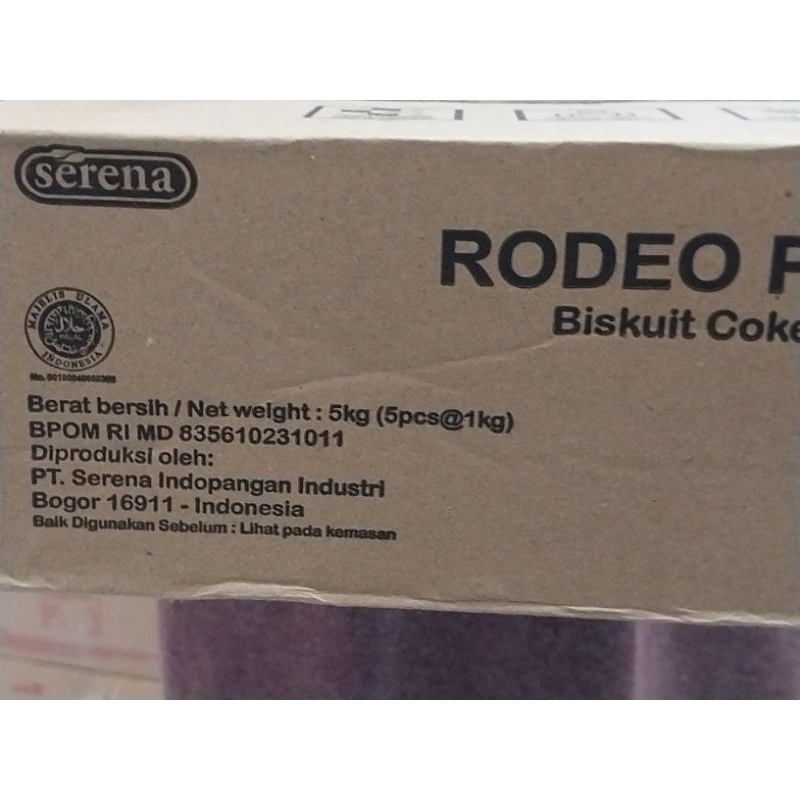 

biskuit bubuk 250gr merk rodeo coklat biskuit