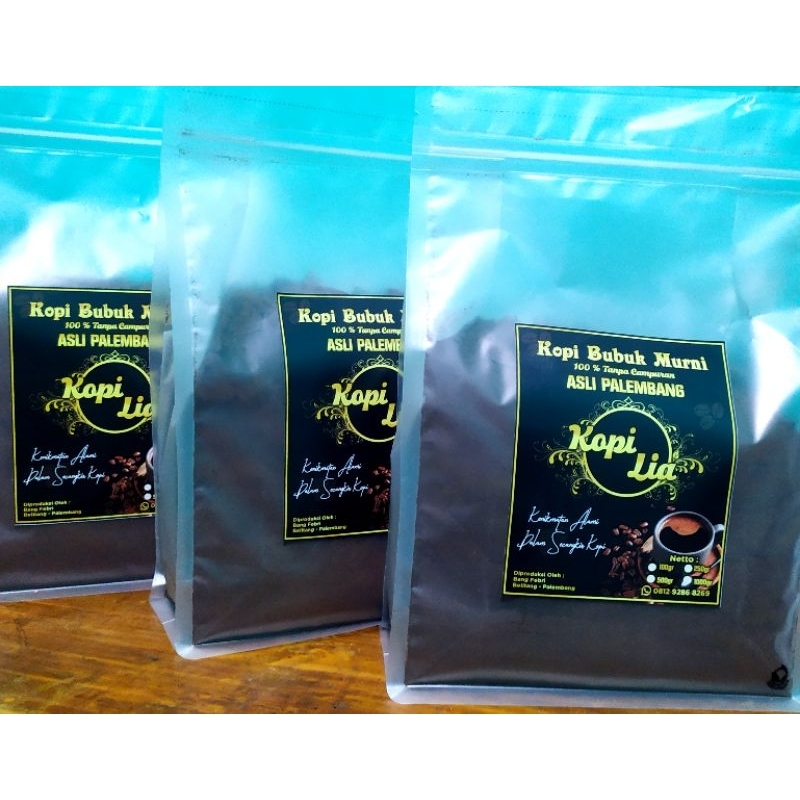 

Kopi Bubuk Asli Palembang Murni 100% / Kopi Bubuk Murni Tanpa Campuran / Kopi Robusta Palembang