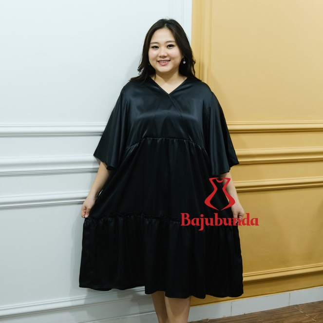 LD 130 Dress Jumbo Baju Big Size Bajubunda KIMFLARE