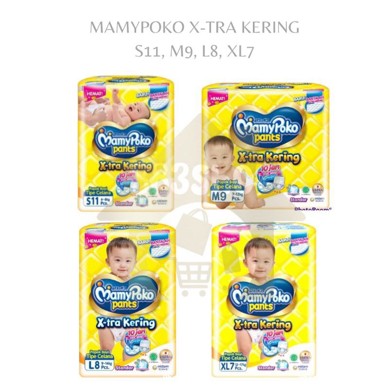 MAMYPOKO PANTS XTRA KERING S11, M9, L8, XL7