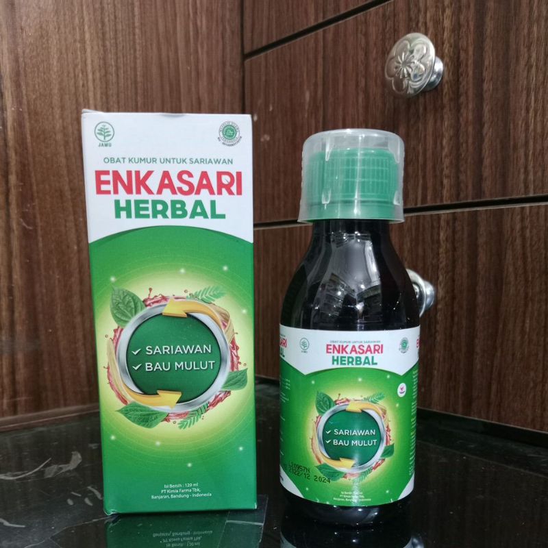 Enkasari Herbal 120ml - Obat kumur sariawan
