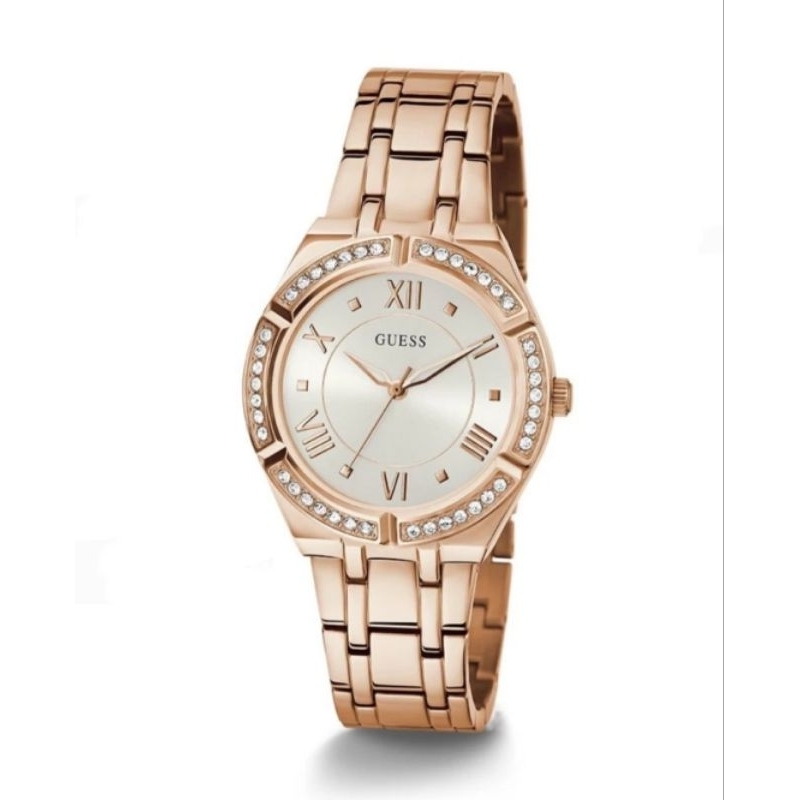 JAM TANGAN WANITA GUESS GW0033L3 ANALOG COSMO ORIGINAL - Rose Gold