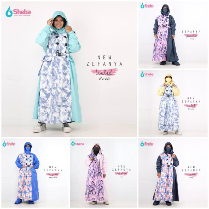 Jas Hujan Wanita Syari Sheba Zefanya