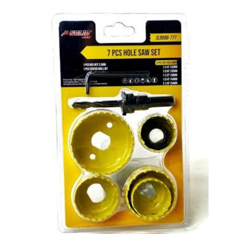 hole saw kayu set 7pc Solid