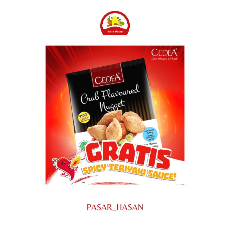

200gr Nugget Kepiting + Saus Teriyaki Cedea | Frozen Food | Pasar Hasan