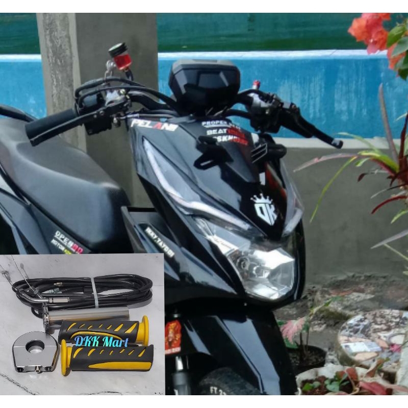 TERBARU VARIASI HONDA BEAT STREET OLD GASPONTAN GAS SPONTAN AKTIF 2 KABEL PLUS HANDGRIP GRIP HONDA B