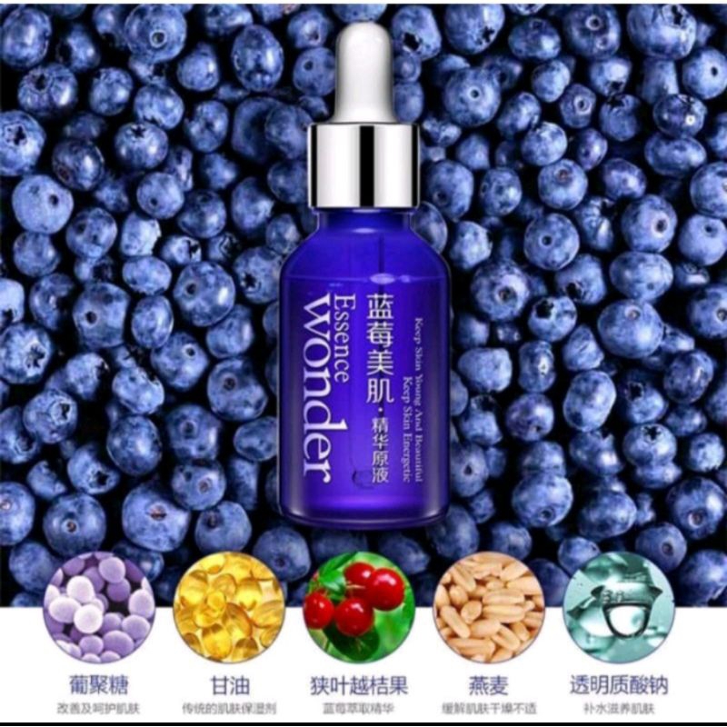 SERUM BLUBERRY WONDER ESSENCE 15ml/serum glowing  memutihkan