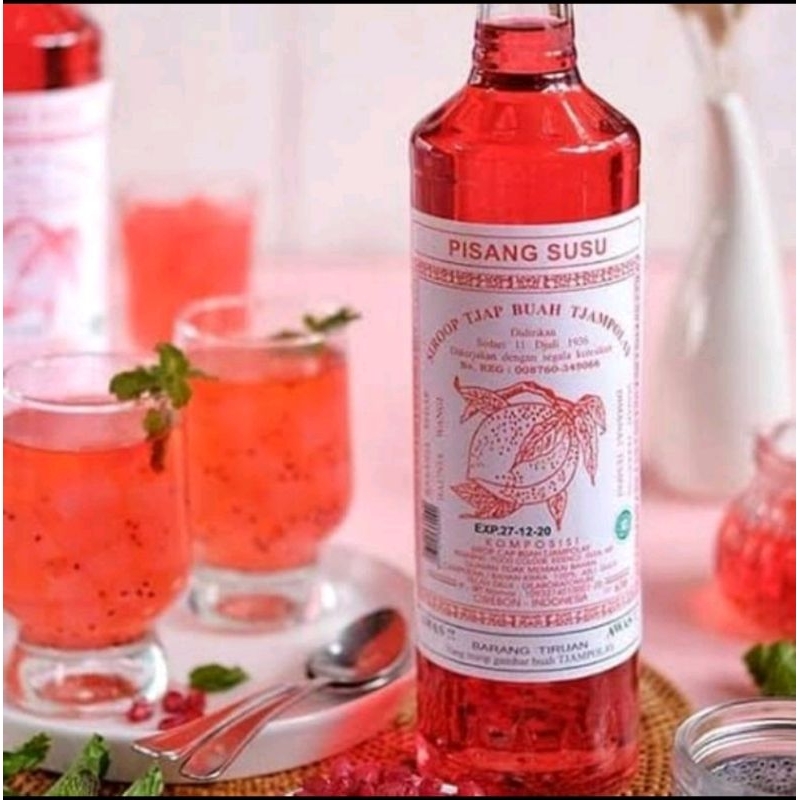 

siroop campolay pisang susu khas Cirebon via gojek greebe