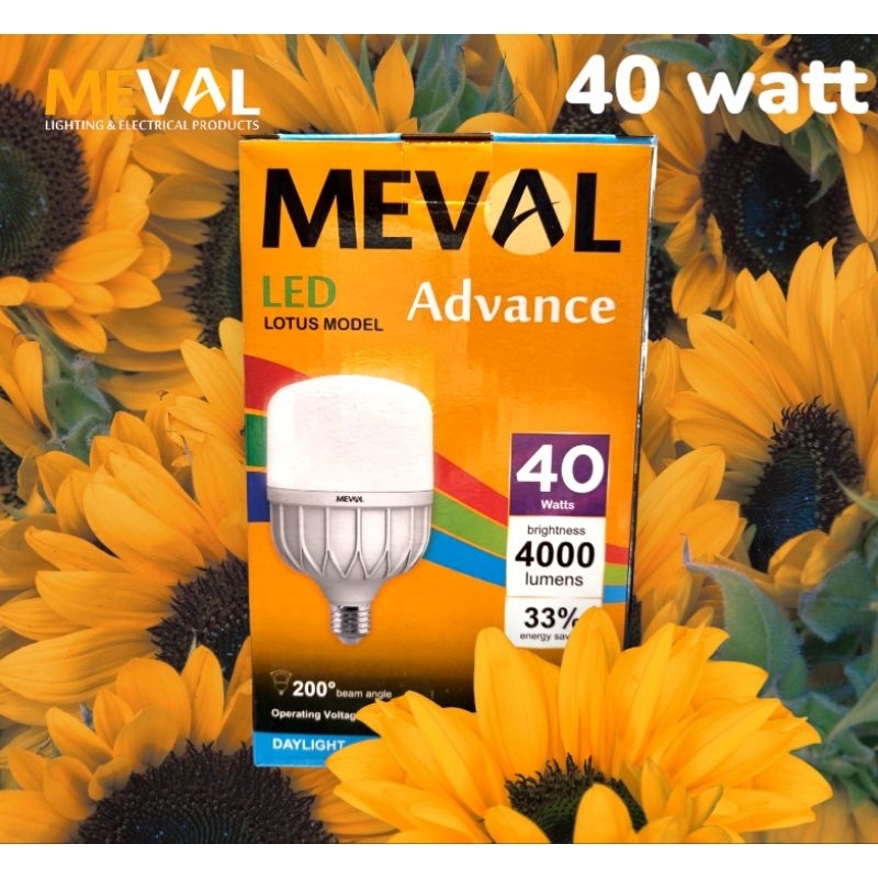 lampu meval 40 watt led high lumens