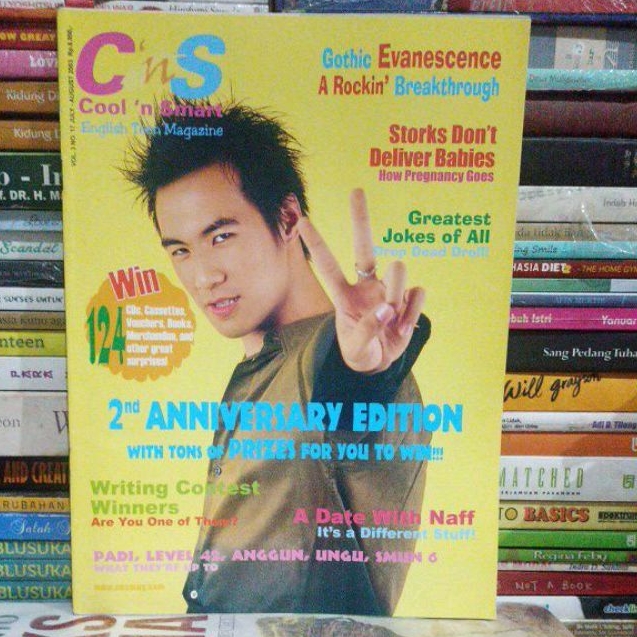 MAJALAH C'NS Cool'n Smart English Teen Magazine Vol. 3 No. 17 July - August 2003 bekas