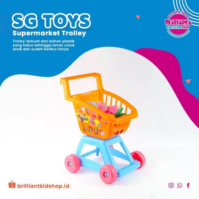 Mainan Anak SG Toys Supermarket Trolley