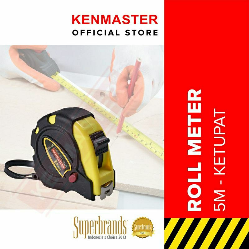kenmaster roll meter karet ketupat 5 mtr