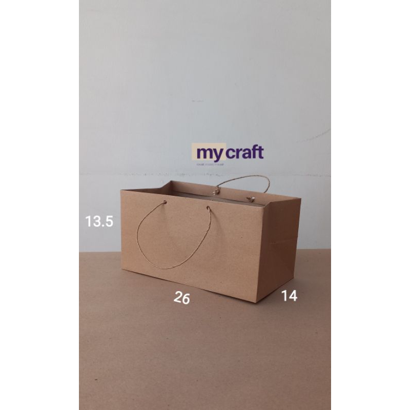 

kantong kertas/ paper bag P26L14T13,5 isi 1 pcs