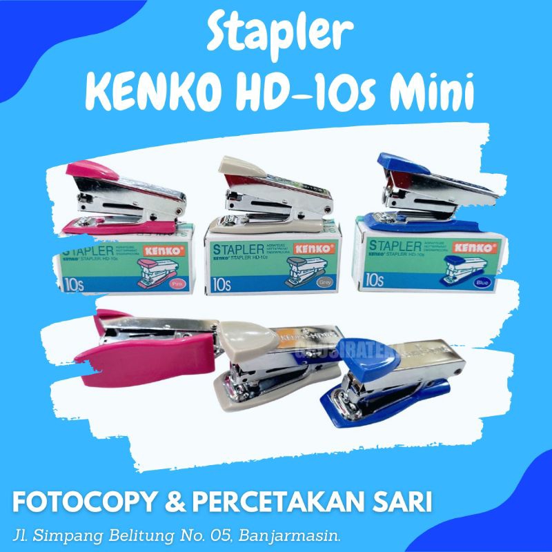 

Stapler HD 10s Mini Kenko Stapler Kecil Cekrekan Hekter Jetrekan Murah