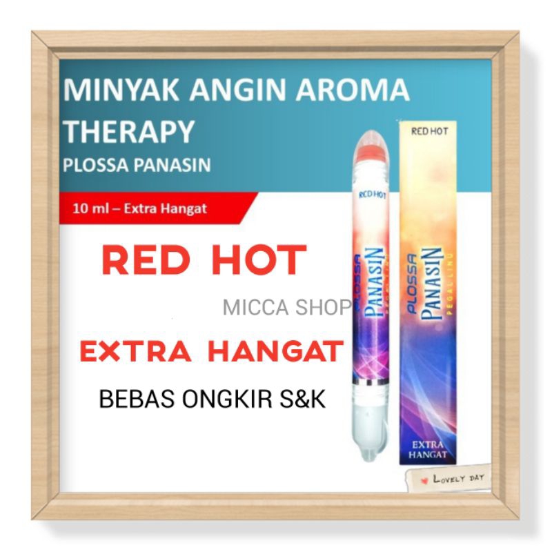 PLOSSA minyak angin inhaler dan roll on MERAH / RED HOT / EXTRA HANGAT / PLOSSA