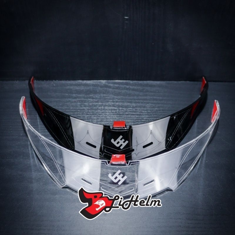 PROMO TERBARU SPOILER RSV FF500 / RSV 300 / SPOILER HELM RSV FF500/RSV300 HITAM BENING MURAH