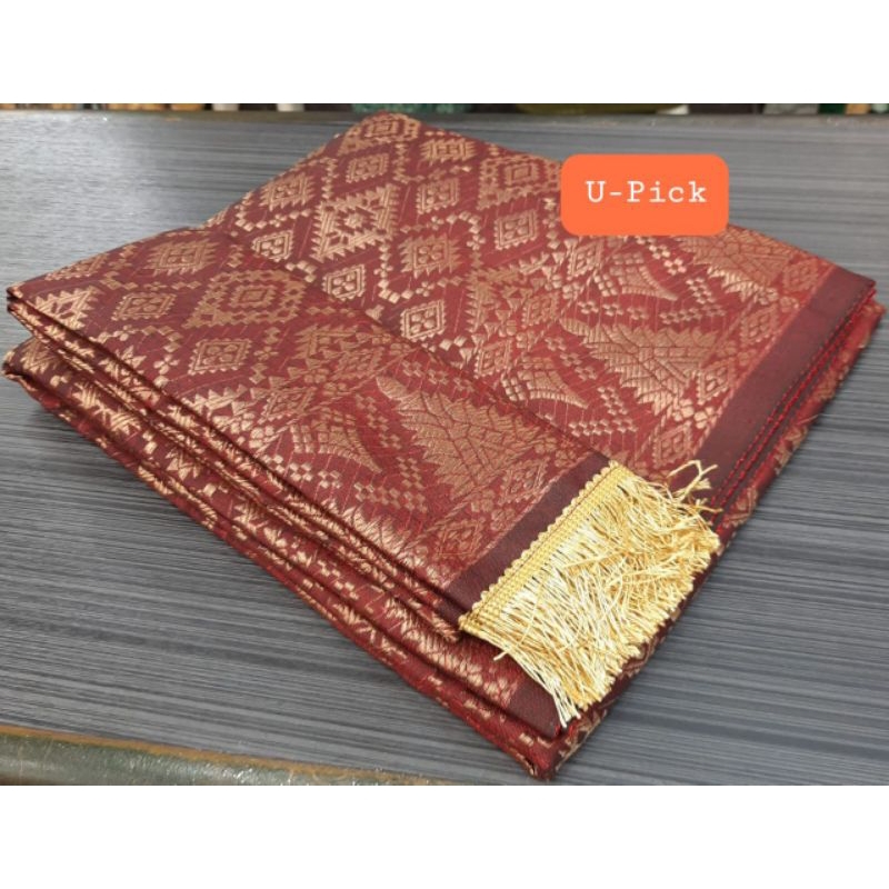 PROMO ROK SONGKET LILIT PLUS SELENDANG TERMURAH MOTIF SEMI PALEMBANG