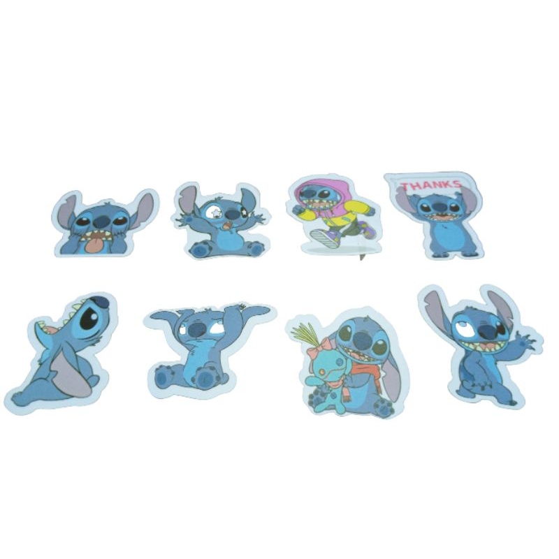 

Stiker glossy karakter Stitch, 2000 dapat 5 pcs