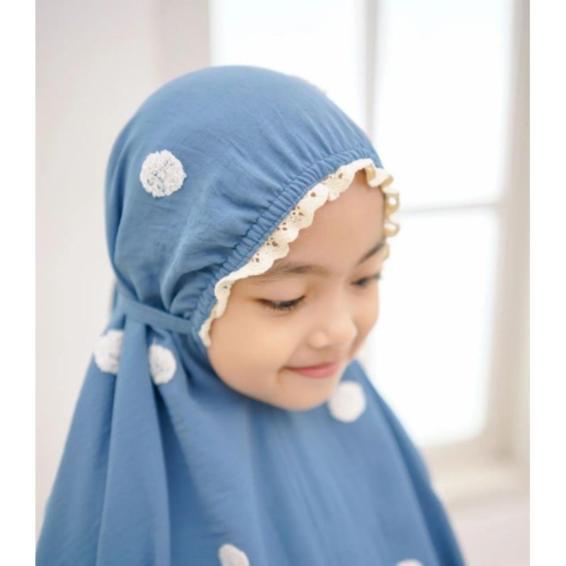 Mukena Anak Perempuan Crinkle Airflow 3-6 Tahun