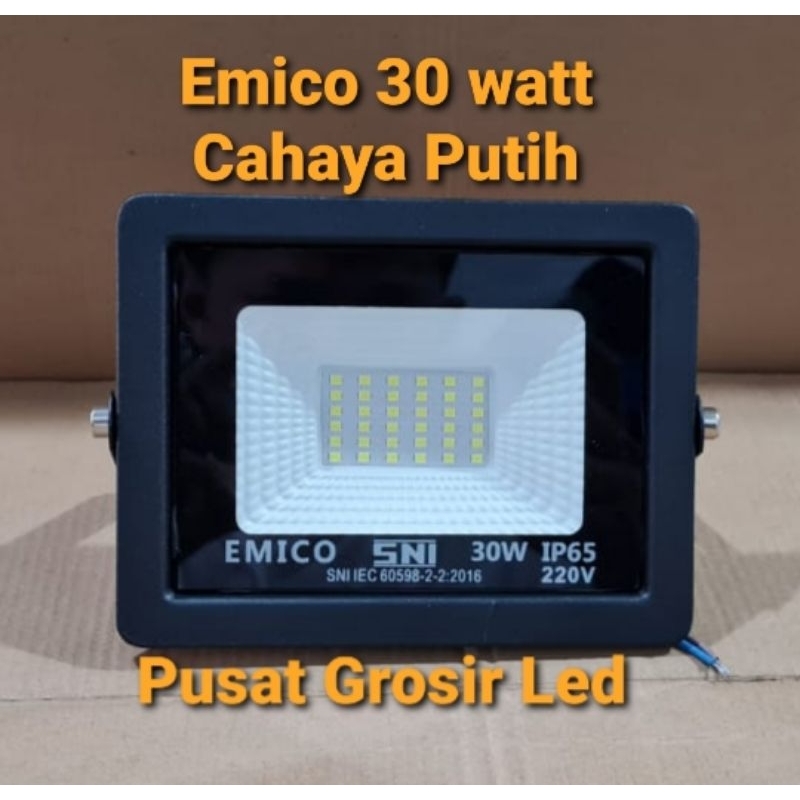 Lampu Sorot Emico 30 watt Cahaya Putih Dan Kuning/ Lampu Tembak emico 30 watt Putih Dan Kuning