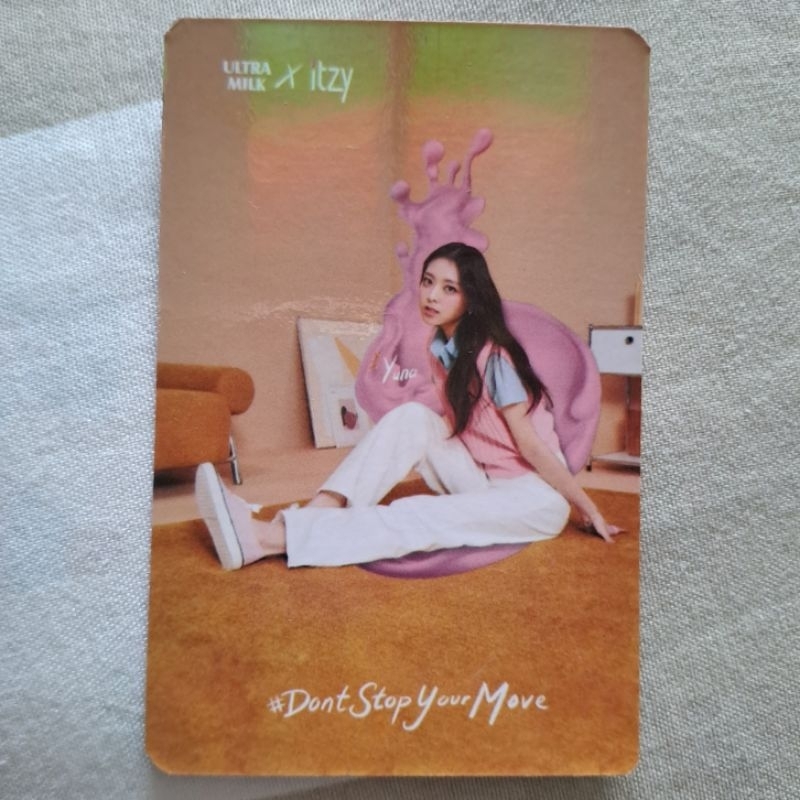Photocard PC Itzy x Ultramilk Unsealed [YUNA KONSEP]