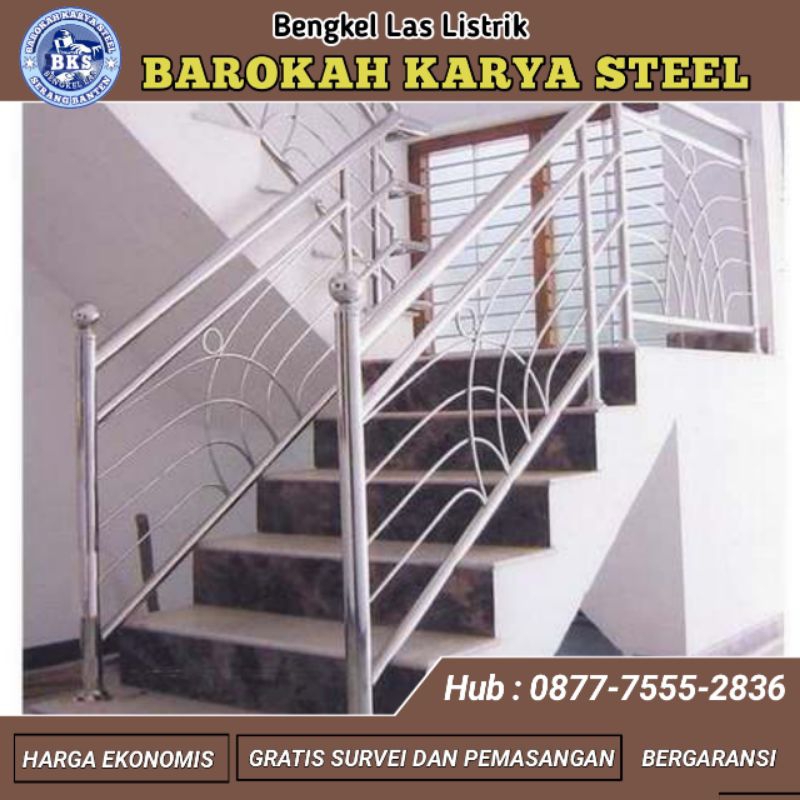 RELING TANGGA STAINLESS | Pagar Tangga Stainless | Pagar Balkon Stainless | Stainless Minimalis