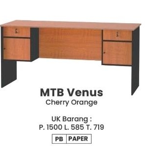 meja tulis meja kerja  1 biro MTB Venus Olympic