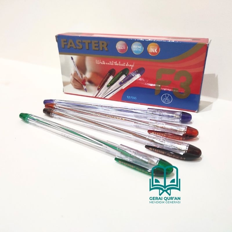 

Bolpen Pulpen Bolpoin Faster F3 0.5 mm